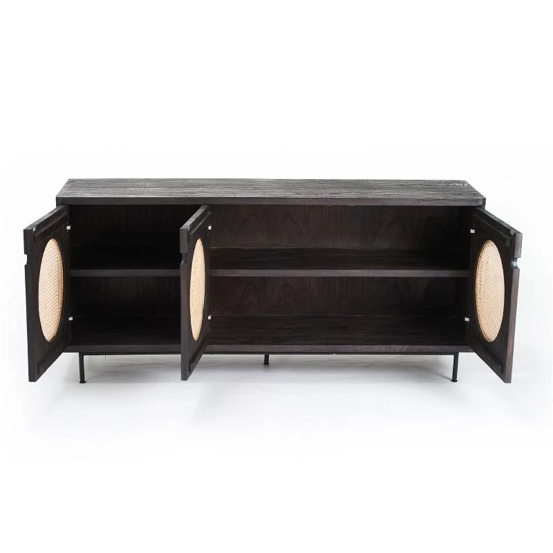 Sanaa - Buffet 3 Portes En Mindy Massif 4 Sanaa - Buffet 3 Portes En Mindy Massif – Image 2