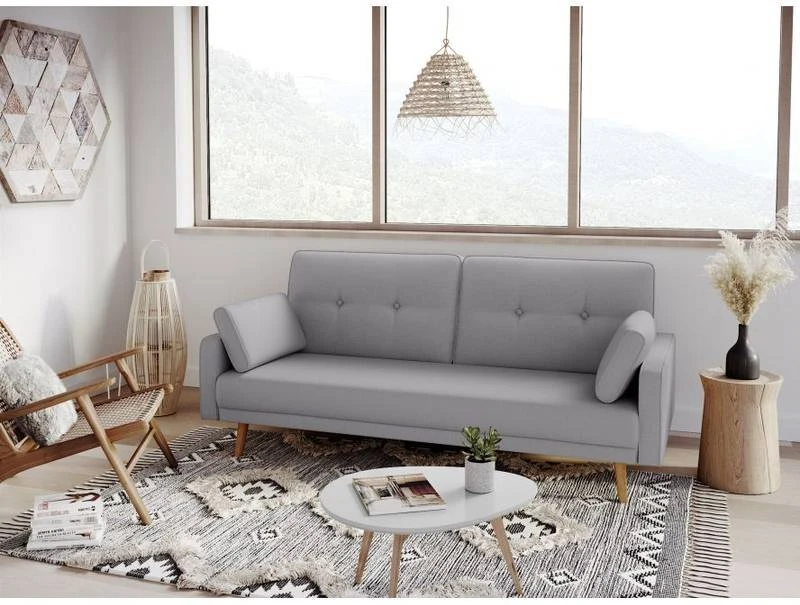 Canapé Droit Scandinave ELGA Convertible 4 Canapé Droit Scandinave ELGA Convertible – Image 2