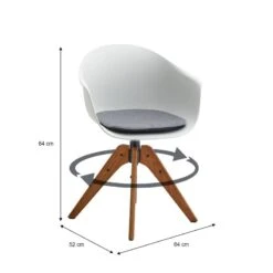 Fauteuil Pivotant DAVINA (Lot De 2) -VIDAXL || Leitmotiv || Emma Soldes Magasin 5fe43508863542fe902eb6b2333b0753