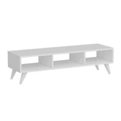 Meuble TV Aaskov Blanc -VIDAXL || Leitmotiv || Emma Soldes Magasin 6241d3e5e5474f6180425ff1ad1f6961