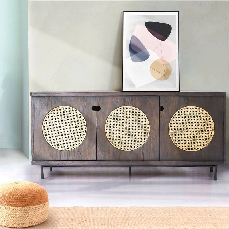 Sanaa - Buffet 3 Portes En Mindy Massif 6 Sanaa - Buffet 3 Portes En Mindy Massif – Image 4