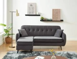 Canapé Angle Réversible SWEETY 21 Canapé Angle Réversible SWEETY -VIDAXL || Leitmotiv || Emma Soldes Magasin 63b1b9338b8441c0b1b2d793fcd0378c