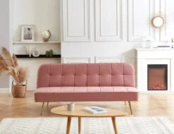 Canapé Droit Convertible AROMA -VIDAXL || Leitmotiv || Emma Soldes Magasin 640c3eec947448ffb00a49f1ae52bd06