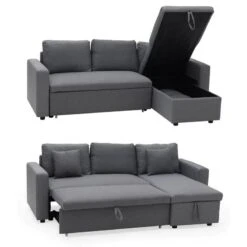 MILFORD - Canapé D'angle Convertible 3 -VIDAXL || Leitmotiv || Emma Soldes Magasin 66d3d356ee7d42e9be9ec142ae0774c7