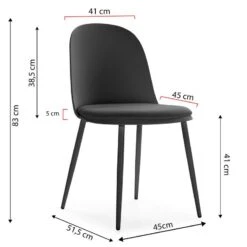 Lot De 4 Chaises Kana Blanches 41 Lot De 4 Chaises Kana Blanches -VIDAXL || Leitmotiv || Emma Soldes Magasin 69aa6597bd1942c9a6a2ef2010340397