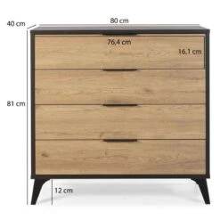 Commode Koln 4 Tiroirs -VIDAXL || Leitmotiv || Emma Soldes Magasin 6b1568ca93274a10b3d178e95f80c503