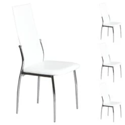 Chaises DORIS (Lot De 4) -VIDAXL || Leitmotiv || Emma Soldes Magasin 6db9acff5fef49a484cc6fb85df82c5e
