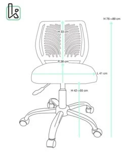 Chaise De Bureau Enfant SAWI (rose) -VIDAXL || Leitmotiv || Emma Soldes Magasin 6e84d087594643258687d754bb50081f