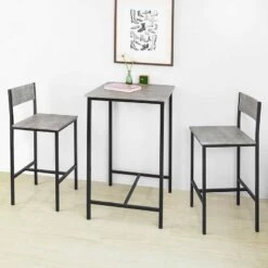 Table + 2 X Tabourets De Bar OGT27-N -VIDAXL || Leitmotiv || Emma Soldes Magasin 6f52cdc2045f42d5b7ce35deefedc1b8