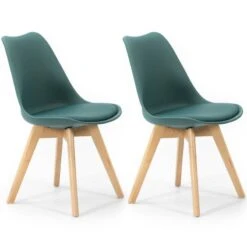 Lot De 2 Chaises Klara Vert -VIDAXL || Leitmotiv || Emma Soldes Magasin 6fd7ec75ebf143b89565a68686b7a17e