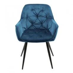 Lot 2 Chaises Velours Pieds Gris - STERN -VIDAXL || Leitmotiv || Emma Soldes Magasin 7136b72e57d342e9ad3c0defd6a94a8c