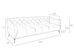 Canapé 3 Places En Cuir Et Acier 19 Canapé 3 Places En Cuir Et Acier -VIDAXL || Leitmotiv || Emma Soldes Magasin 71ebf95d649d4a599b7af08598b896be