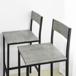Table + 4 X Tabourets De Bar OGT14-HG -VIDAXL || Leitmotiv || Emma Soldes Magasin 742694ee2e4143a98fbeb7c39a584c80