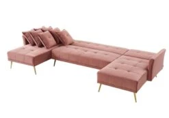 Canapé Panoramique Convertible AROMA -VIDAXL || Leitmotiv || Emma Soldes Magasin 75512aaf585846e48941b75f7a9e2b25