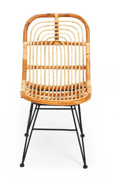 Villa - Chaise En Rotin Naturel Et Pieds 6 Villa - Chaise En Rotin Naturel Et Pieds – Image 4