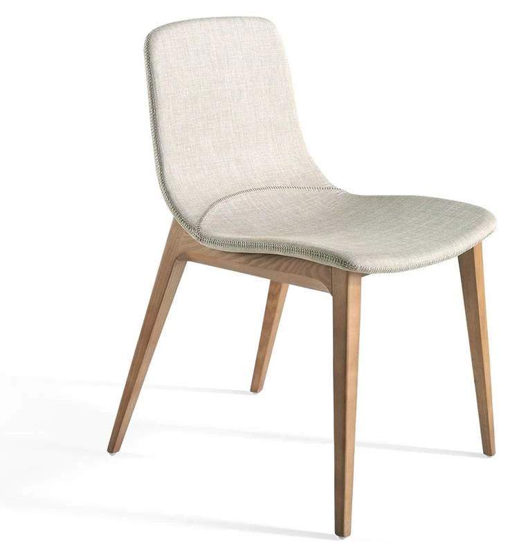 Chaise En Tissu Et Bois Couleur Noyer 3 Chaise En Tissu Et Bois Couleur Noyer