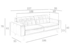 Canapé 3 Places En Cuir Couleur Sable 21 Canapé 3 Places En Cuir Couleur Sable -VIDAXL || Leitmotiv || Emma Soldes Magasin 79ae84e5c62d4302865635e2cae30c71