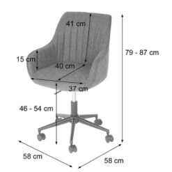 Chaise De Bureau HWC-J62 Accoudoirs 12 Chaise De Bureau HWC-J62 Accoudoirs -VIDAXL || Leitmotiv || Emma Soldes Magasin 7b50f13b132d46efb691fa4d93789cfe