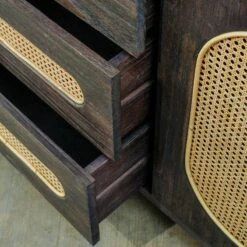 Commode Noir 3 Tiroirs En Bois Massif -VIDAXL || Leitmotiv || Emma Soldes Magasin 7dae835934f94ed7bd3f53b045b01d54