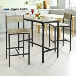 Table + 2 X Tabourets De Bar OGT03-HG -VIDAXL || Leitmotiv || Emma Soldes Magasin 7dec5dab6aef4b188934407b6f4d06b0