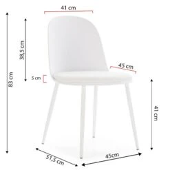 Lot De 4 Chaises Kana Blanches 26 Lot De 4 Chaises Kana Blanches -VIDAXL || Leitmotiv || Emma Soldes Magasin 7e9b4077cc7844b88ba63094ccb344ad