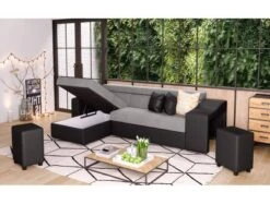 Canapé D'angle ELONA Convertible 17 Canapé D'angle ELONA Convertible -VIDAXL || Leitmotiv || Emma Soldes Magasin 7fa0ae0cfe4a4400bcff982a4d0b8f4d