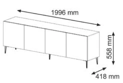 Meuble TV RavennaB 200x42x56 25 Meuble TV RavennaB 200x42x56 -VIDAXL || Leitmotiv || Emma Soldes Magasin 81da8d296f854477bb7df5df065351a5