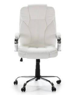Fauteuil De Bureau Nixon Blanc -VIDAXL || Leitmotiv || Emma Soldes Magasin 829c43c6744f4c66a2c0a51ce6015cd4