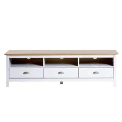 Meuble TV Bora 3 Tiroirs -VIDAXL || Leitmotiv || Emma Soldes Magasin 8bdb6455a7f64d3e975687605baed6e6