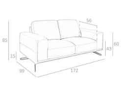 Canapé 2 Places En Cuir Couleur Arena -VIDAXL || Leitmotiv || Emma Soldes Magasin 904d659b77e247449851a6d36ed1a147