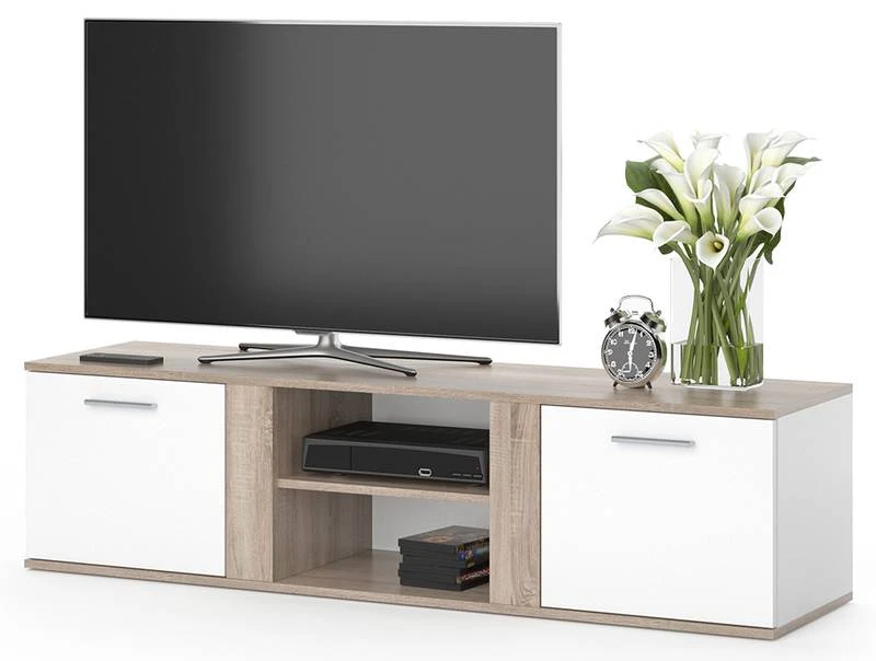 Buffet Bas Novelli Sonoma/blanc 6 Buffet Bas Novelli Sonoma/blanc – Image 4