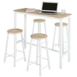 Table + 4 X Tabourets De Bar OGT22-SCH -VIDAXL || Leitmotiv || Emma Soldes Magasin 95f0701ce85f40e991ab3e6d914caa15