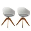 Fauteuil Pivotant DAVINA (Lot De 2) -VIDAXL || Leitmotiv || Emma Soldes Magasin 99fb8167b8924780986493753c72540a