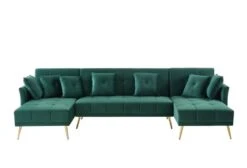 Canapé Panoramique Convertible AROMA -VIDAXL || Leitmotiv || Emma Soldes Magasin 9d19f040929540de9ba8f49b34ff545d