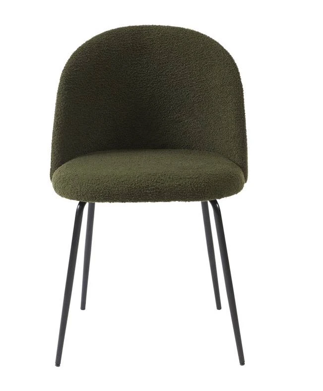 Chaise En Tissu Bouclette Et Métal Aimée 11 Chaise En Tissu Bouclette Et Métal Aimée – Image 9