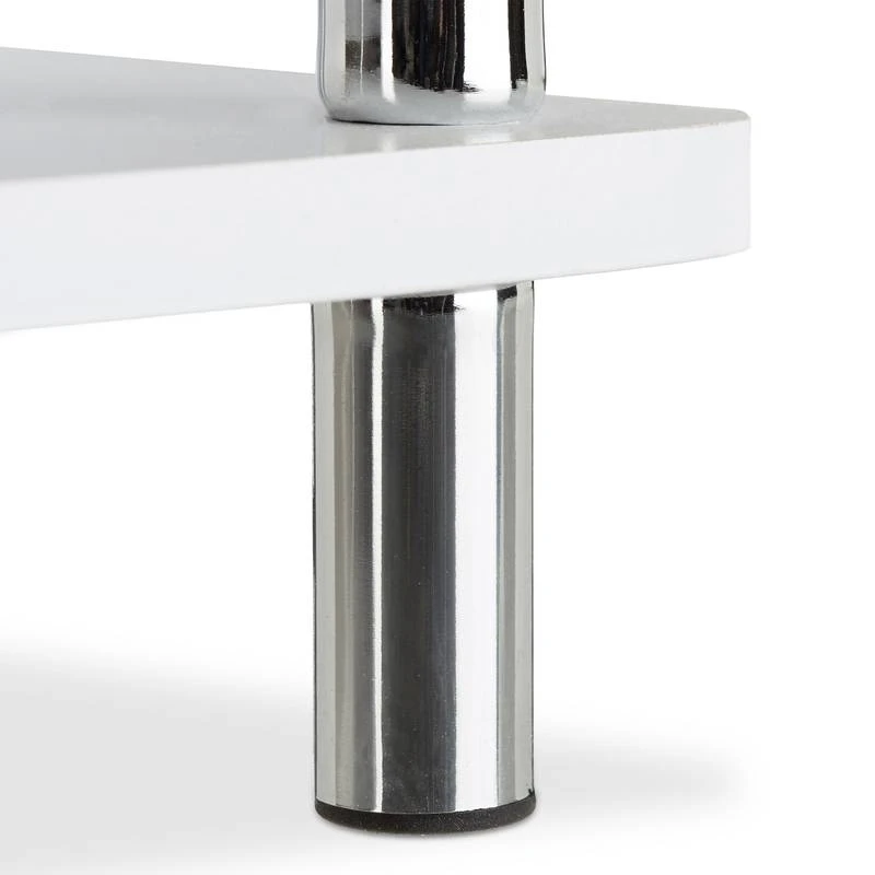 Meuble TV à Roulettes Blanc 9 Meuble TV à Roulettes Blanc – Image 7