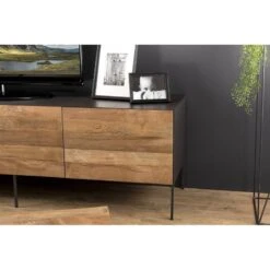 Meuble TV Portes Tiroir En Teck 17 Meuble TV Portes Tiroir En Teck -VIDAXL || Leitmotiv || Emma Soldes Magasin a1ee55e8324241d990c68128e1a83f82