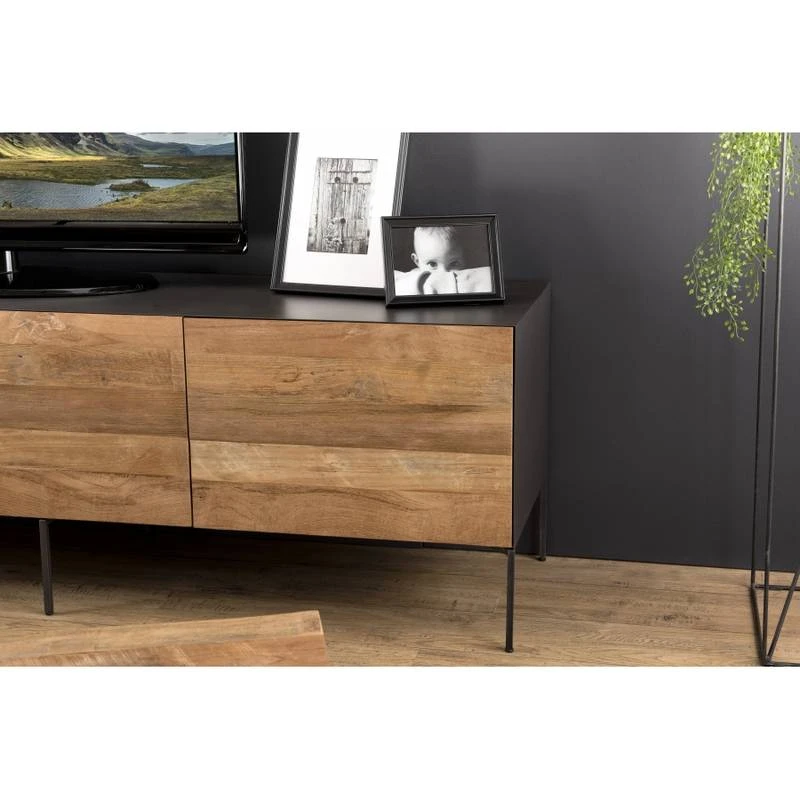 Meuble TV Portes Tiroir En Teck 10 Meuble TV Portes Tiroir En Teck – Image 8