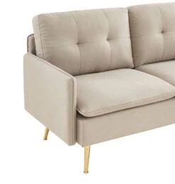 Canapé Droit ADAM Fixe Tissu Noir -VIDAXL || Leitmotiv || Emma Soldes Magasin a995517a632d4a92bd0f62d7ccca9d4c