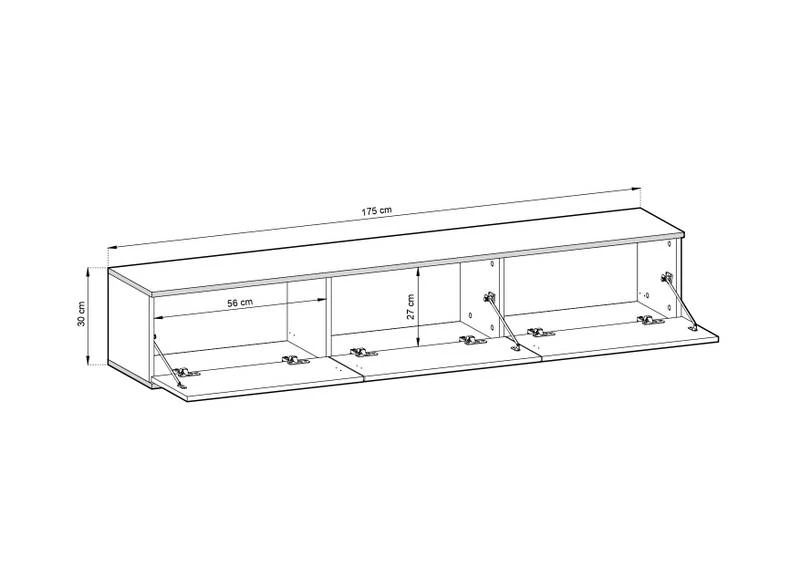 Meuble De Télévision ORO MDF RTV175 4 Meuble De Télévision ORO MDF RTV175 – Image 2