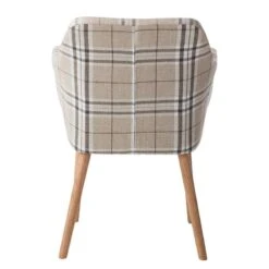 Chaise à Accoudoirs Leedy III -VIDAXL || Leitmotiv || Emma Soldes Magasin armlehnenstuhl leedy iii webstoff eiche massiv 4406724