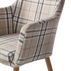 Chaise à Accoudoirs Leedy III -VIDAXL || Leitmotiv || Emma Soldes Magasin armlehnenstuhl leedy iii webstoff eiche massiv 4406728