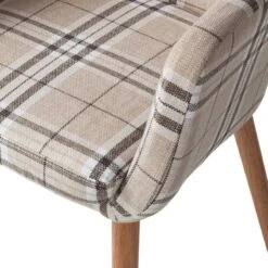 Chaise à Accoudoirs Leedy III -VIDAXL || Leitmotiv || Emma Soldes Magasin armlehnenstuhl leedy iii webstoff eiche massiv 4406732