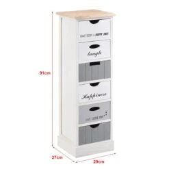 Commode Salo à 6 Tiroirs -VIDAXL || Leitmotiv || Emma Soldes Magasin b32a8ed3fa3c4fe99c8c97abb95446dc