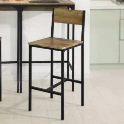 2 X Table De Bar + 2 X Chaises OGT42-F -VIDAXL || Leitmotiv || Emma Soldes Magasin b5abd19fdd4243a4a9a89ea4c3d488d7