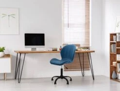 Fauteuil De Bureau BILLY (pieds Noirs) -VIDAXL || Leitmotiv || Emma Soldes Magasin b6646852571c412ebb510f05da8f1314