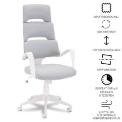 Chaise De Bureau Domo Blanc 21 Chaise De Bureau Domo Blanc -VIDAXL || Leitmotiv || Emma Soldes Magasin b6a2d11ca2e24dc583adc7fbb338068b