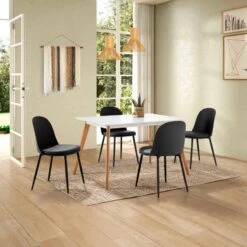 Lot De 4 Chaises Kana Blanches 38 Lot De 4 Chaises Kana Blanches -VIDAXL || Leitmotiv || Emma Soldes Magasin b6d4739bcf7d451d9ed702fc8ae1f429