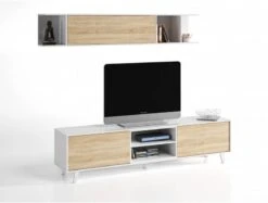 Meuble TV 2 Portes Avec 2 Niches 17 Meuble TV 2 Portes Avec 2 Niches -VIDAXL || Leitmotiv || Emma Soldes Magasin b8326e8cf36942ab8f0489bf6371ee4c