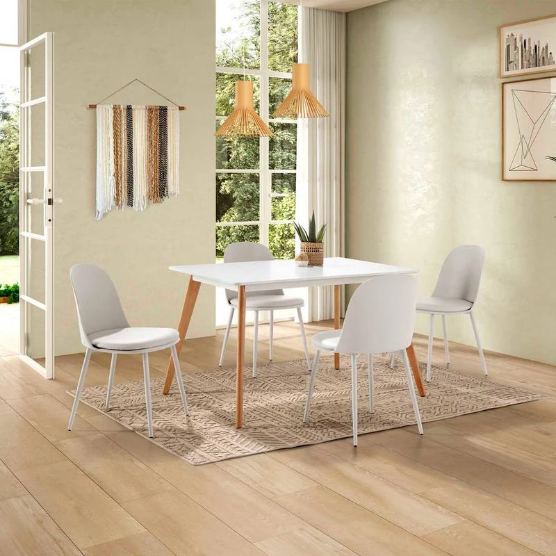 Lot De 4 Chaises Kana Blanches 4 Lot De 4 Chaises Kana Blanches – Image 2